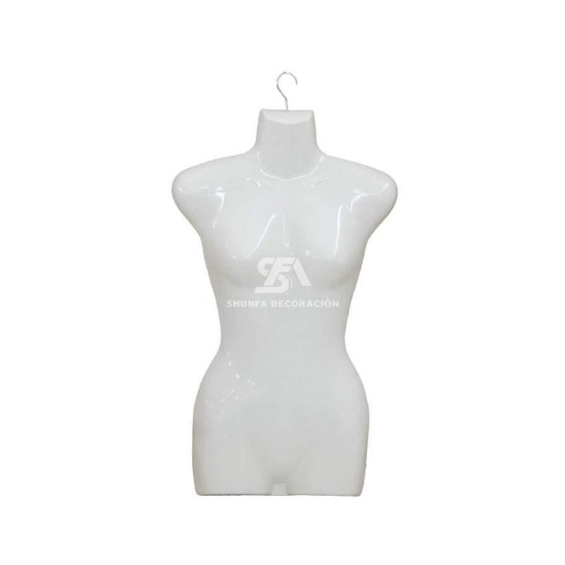 Foto de producto Busto Percha Chica Color Blanco Entero De Plastico