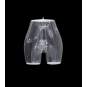 Foto trasera de producto maniquí hinchable masculino para pantalón corto