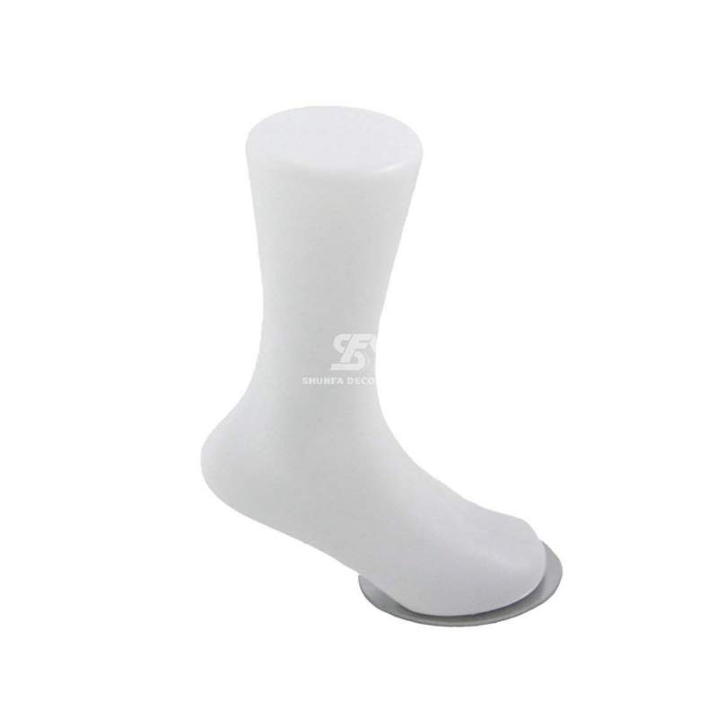 Foto de producto pie de plástico con imán y base metálica en color blanco 22cm