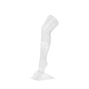 Foto de producto pierna infantil de plástico color blanco con base de plástico 56cm