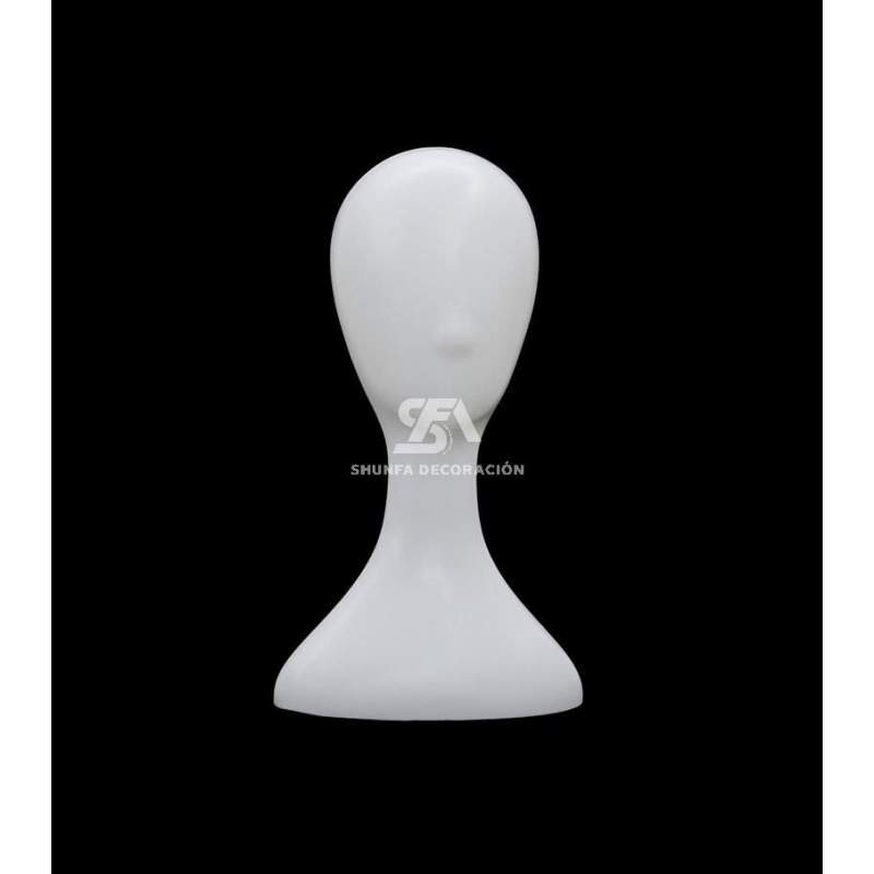 Foto de producto Cabeza Con Busto Color Blanco De Plastico