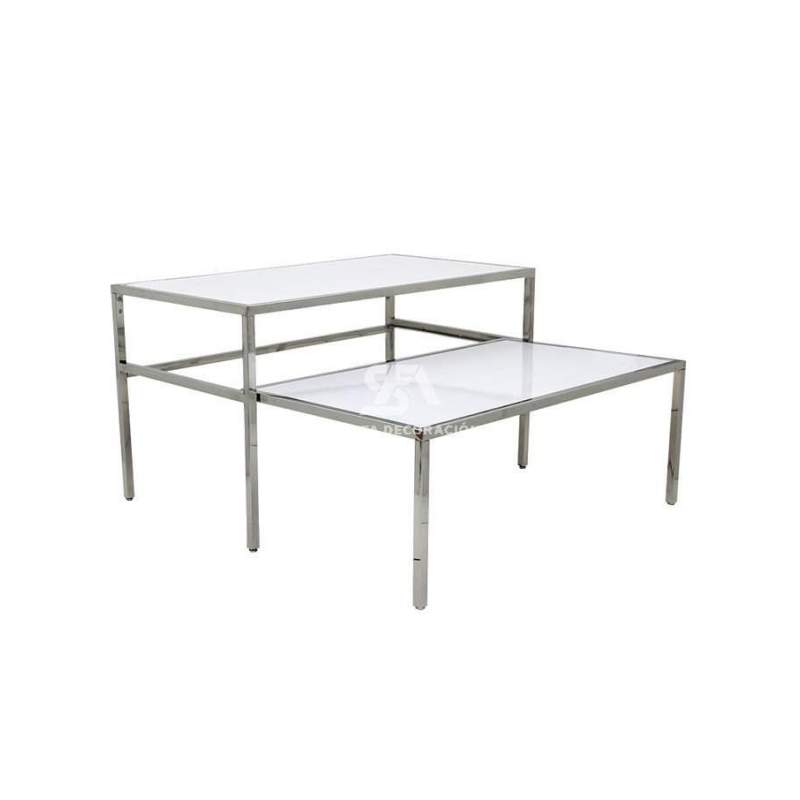 Foto de producto Mesa color blanco brillo corredera 2 plantas