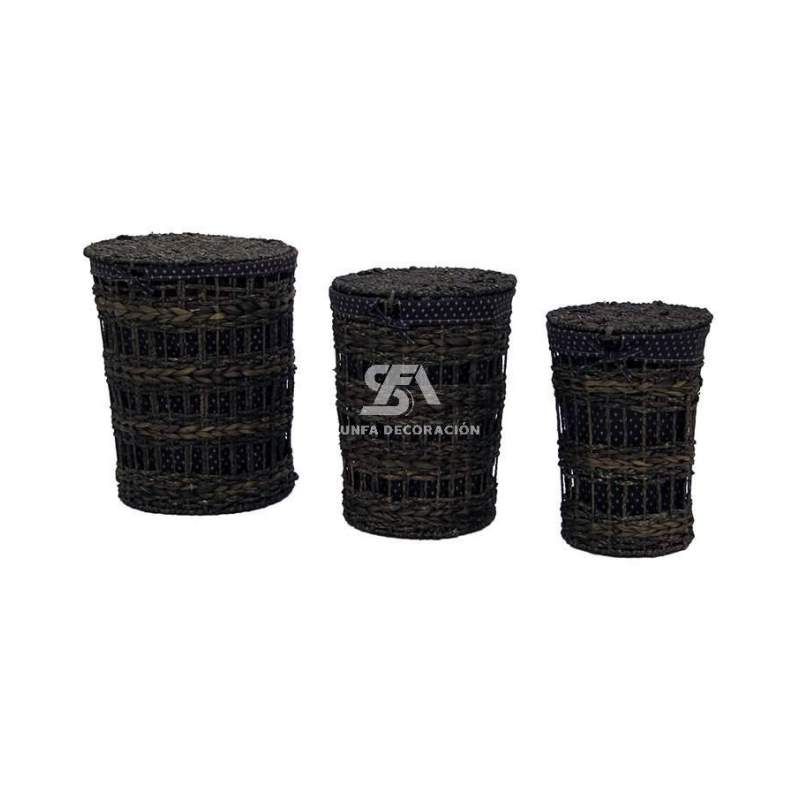 Foto de producto Cesta color cafe de 3 pieza 42*53cm