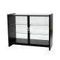 Foto de producto Mostrador con 3 baldas de cristal color negro 120*94.5*50cm