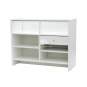 Foto de producto Mostrador con cajon y compartimiento color blanco 120*94.5*50cm