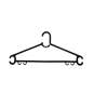 Foto de producto Percha de plastico color flexible color negro