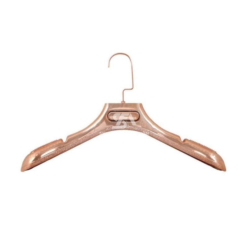 Foto de producto Percha de plastico color dorado