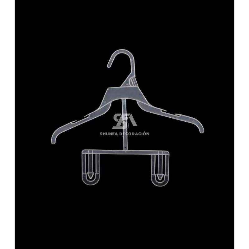 Foto de producto Percha de plastico color infantil color transparente