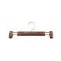 Percha de madera para pantalón color cobre 31cm