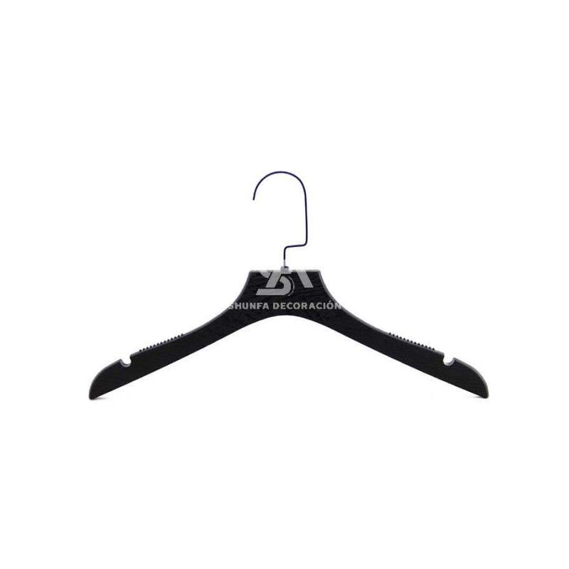 Foto de producto Percha de plastico antideslizante color negro 38cm