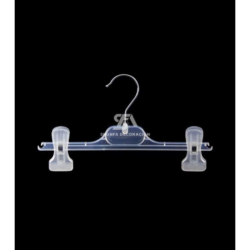Foto de producto Percha de plastico color transparente 26cm 105218