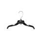 Foto de producto Percha de plastico color negro con gancho metal 30cm 1105205
