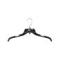 Foto de producto Percha de plastico color negro con gancho metal 44cm 105247