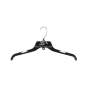 Foto de producto Percha de plastico color negro con gancho metal 38cm 105248