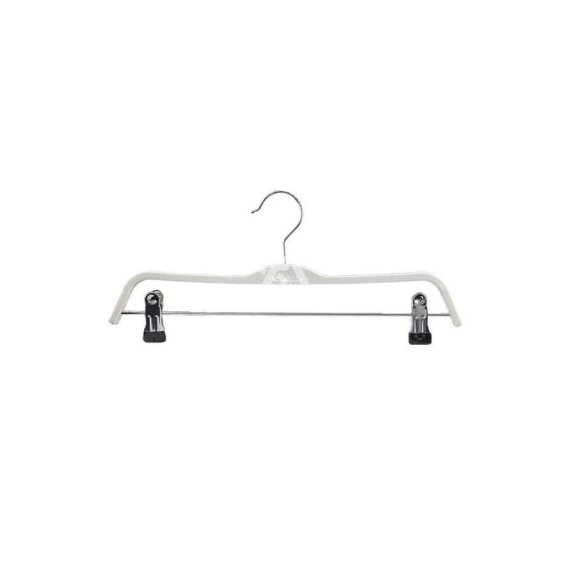 Foto de producto Percha de plastico para pantalon con pinza color blanco 44cm