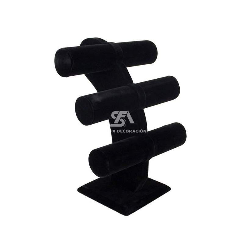 Foto de producto Expositor de pulsera 3 plantas color negro
