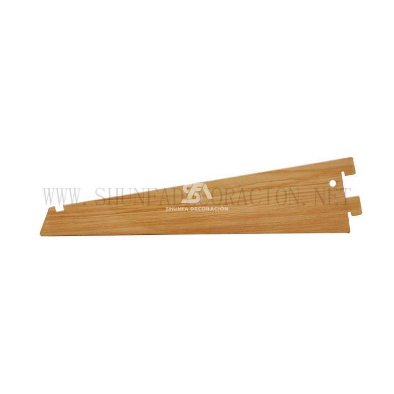 Foto de producto soporte triangular de balda en imitación madera para estantería 40cm