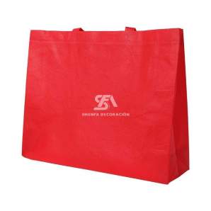 Foto de bolsa gigante de NW con fuelle color rojo