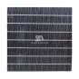 Foto de x2 paneles de lamas lacado brillo color negro con textura 120x120cm 7.5 guías