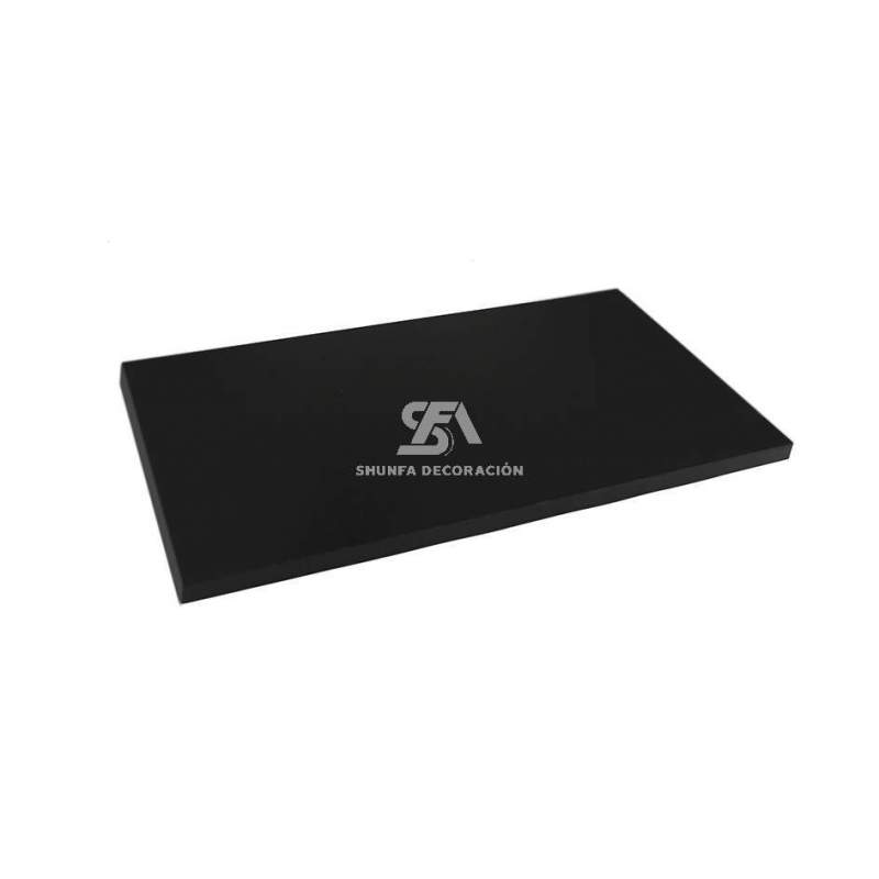 Panel 60x35x1.9cm color negro liso