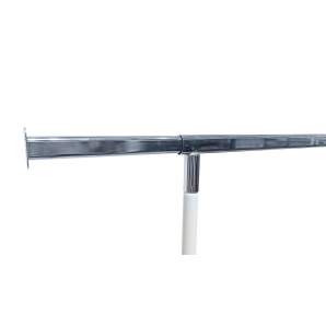 Perchero de anchura extensible 150cm color blanco