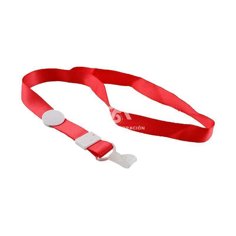 Lanyard promocional hebilla de plástico varios colores