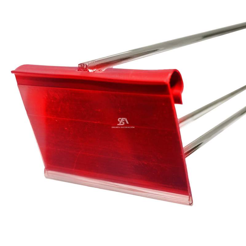 Portaprecio color rojo 6cm