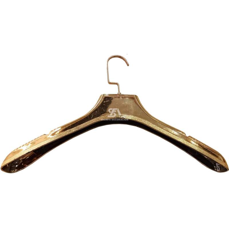 Percha de plastico de mujer color oro rosa 39cm