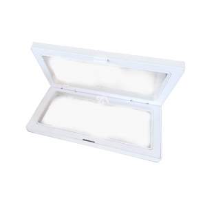 Caja cuadrada color blanco + base 9x23cm