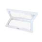 Caja cuadrada color blanco + base 9x23cm