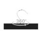 Gancho 360 Percha Madera Pantalón Negro