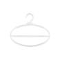 Percha ovalada transparente para pañuelo o fular 17 cm