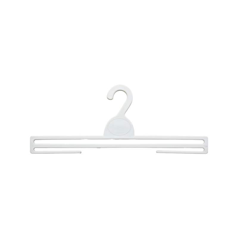 Percha de plástico para pañuelos y bufandas 30 cm blanca
