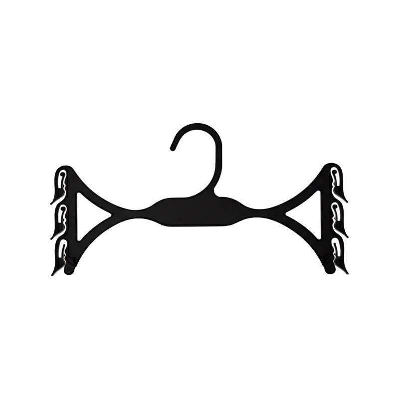 Percha plástico negro para sujetador 25 cm