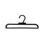 Percha de plástico para toalla o bufanda 30 cm negro