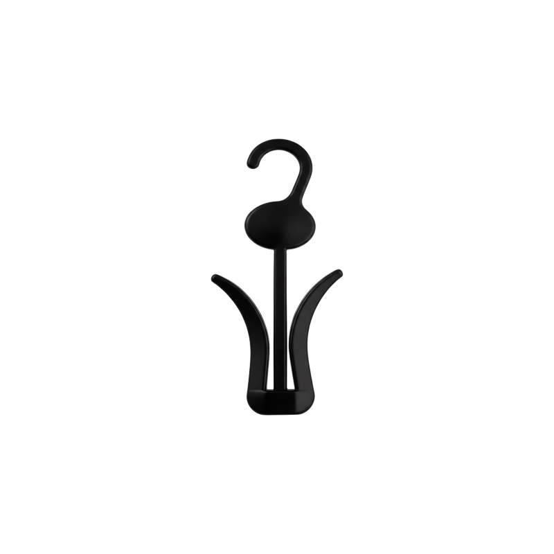 Percha de plástico para calzado 8 cm negro