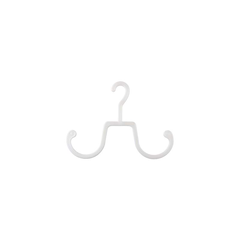 Percha de plástico para calzado 24cm blanco