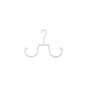 Percha de plástico para calzado 24cm blanco