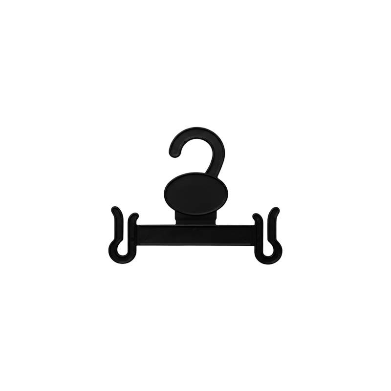 Percha de plástico para calzado 11 cm negro