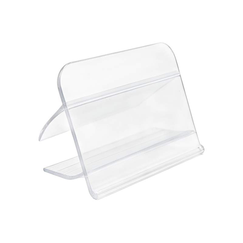 Portaprecio plastico transparente para madera