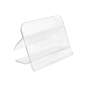 Portaprecio plastico transparente para madera