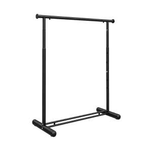 Perchero metálico regulable modelo tubular negro