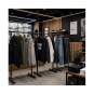 Tienda perchero metálico regulable modelo tubular negro