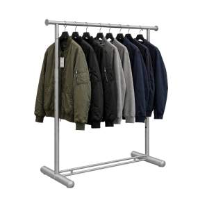 Uso perchero metálico regulable modelo tubular acero