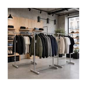 Tienda perchero metálico regulable modelo tubular acero