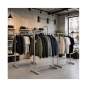 Tienda perchero metálico regulable modelo tubular acero