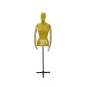 Foto de producto Busto Mujer De Tela Color Amarillo Con Brazos De Efecto Madera