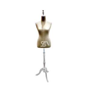 Foto de producto Busto Mujer De Tela Color Blanco Y Base De Plastico