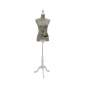 Foto de producto Busto Mujer De Tela Color Blanco Con Base De Plastico