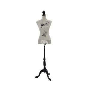 Foto de producto Busto Mujer De Tela Color Negro Con Base De Plastico